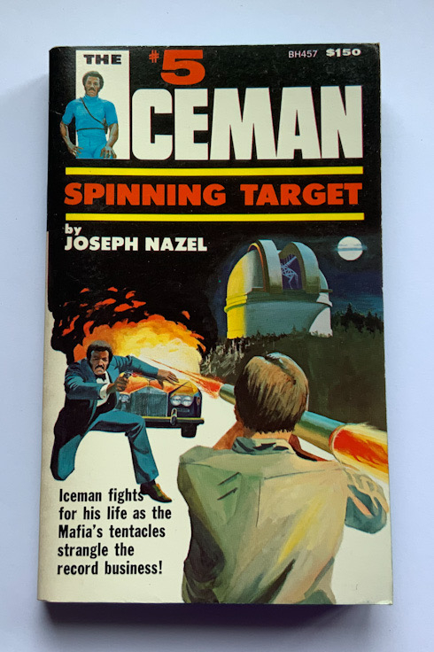 THE ICEMAN no.5 Spinning Target United States crime pulp fiction book 1974